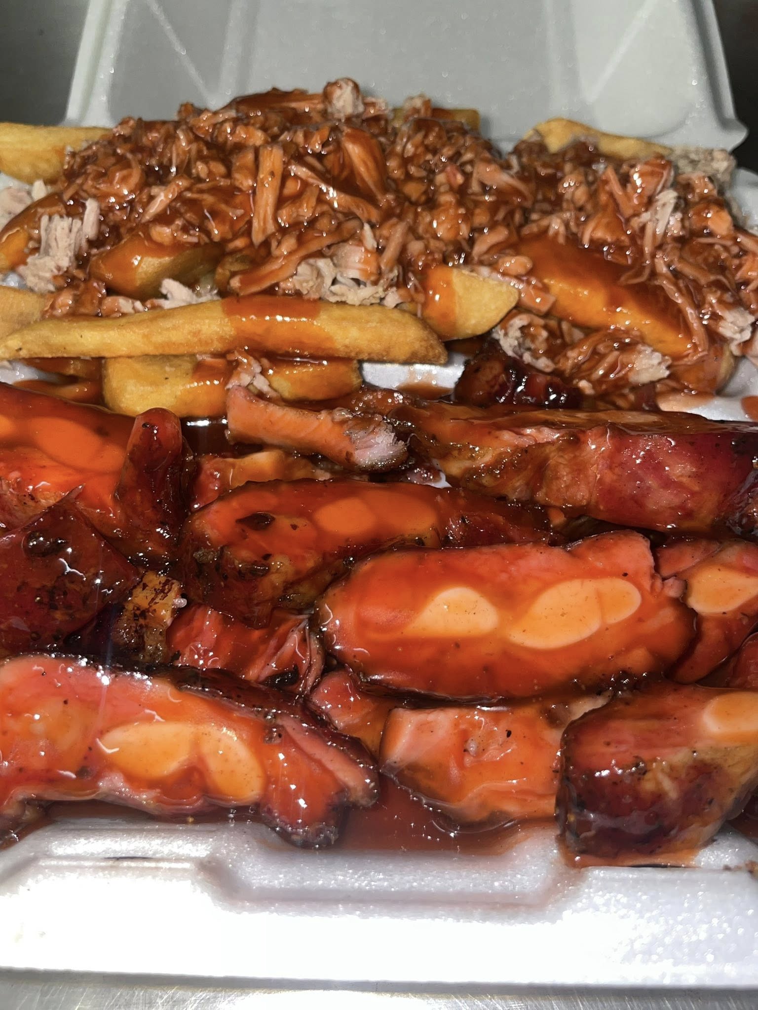 PULLED PORK at Curly Q's BBQ